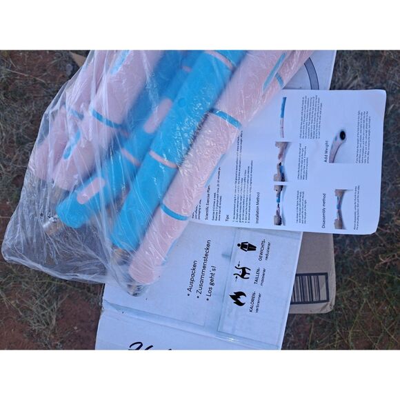 COPY - Overstock Germany! Creatck Adult Fitness Exercise Hula Hoop Teal/pink 37… - Picture 3 of 8